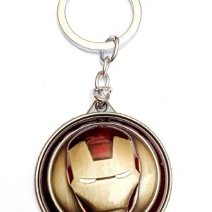 Iron Man Key Chain Avengers Series Designer Key Chain and Key Rings Ironman Rotating Shield of Metal